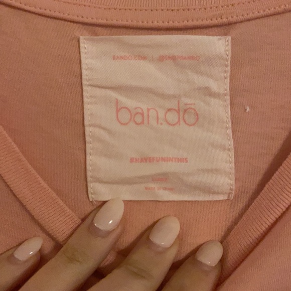Ban.do Pink Graphic Tee Large - Picture 3 of 3